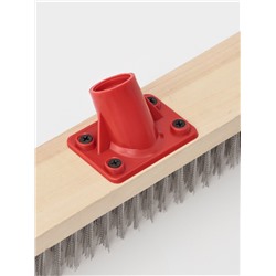 Щётка для пола с металлической щетиной, 30 см