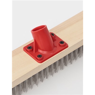 Щётка для пола с металлической щетиной, 30 см