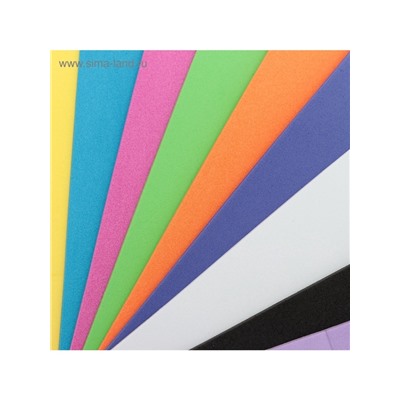 Набор «Пенка» А4, 10 листов, 10 цветов, толщина 2 мм