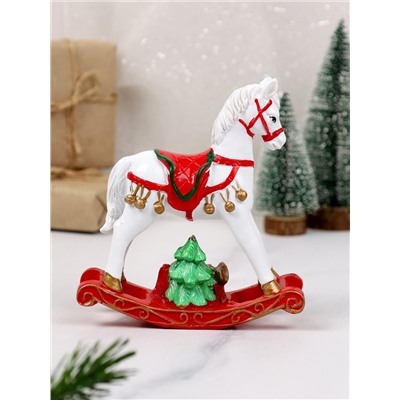 Фигурка Лошадь качалка ретро 12х12 см / 8104 /уп 144/ Символ года 2026 (B)