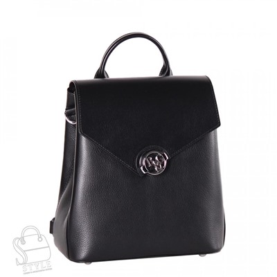 Рюкзак женский кожаный 18245 black Polina&Eiterou