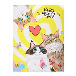 Полотенце вафельное Традиция Кис-кис