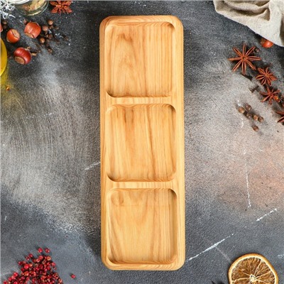 Блюдо-доска для подачи, 30×10 см, массив ясеня