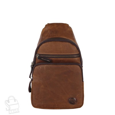 Рюкзак мужской кожаный 4241TR brown Tough Ryder