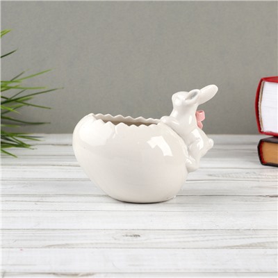 Фигурка кашпо Кролик 11х7х9 см / 19085-1W /уп 72/