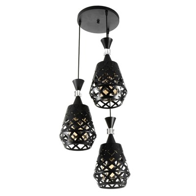 Светильник BayerLux «Ковальце» 3хЕ27 40 Вт черный 33×33×35-120 см