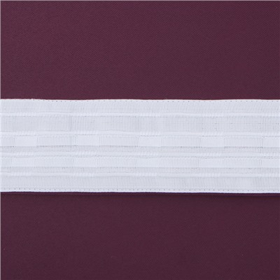 Штора блэкаут портьерная «Этель», 145×265 см, цвет винный