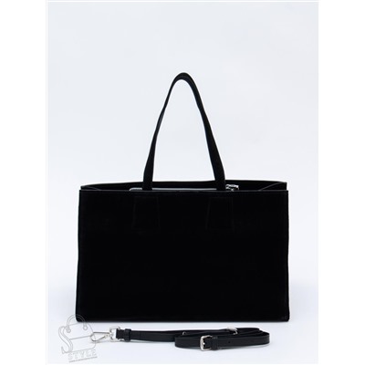 Сумка женская кожаная 1008MF black  Polina&Eiterou  в Новосибирске