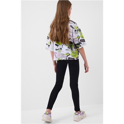 Брюки трикотажные для девочек (легинсы), 2 пары в комплекте PLAYTODAY, 1243976