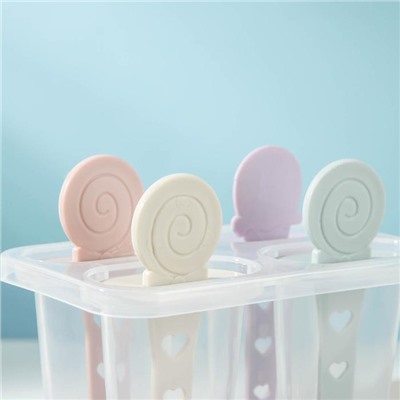 Форма для мороженого «Сладости», 12×11.5×12 см, 4 ячейки, МИКС