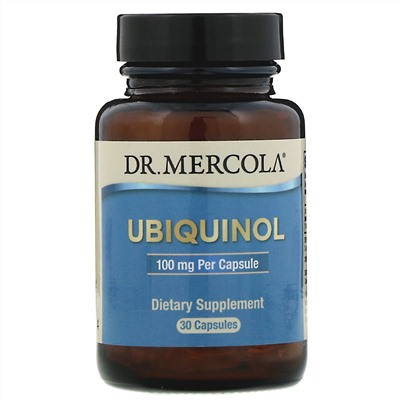 Dr. Mercola, убихинол, 100 мг, 30 капсул