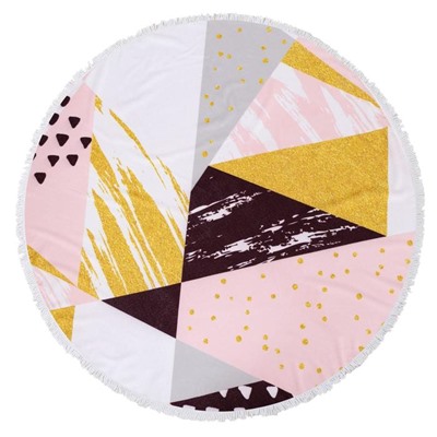 Полотенце пляжное Этель «Геометрия», d=150 см