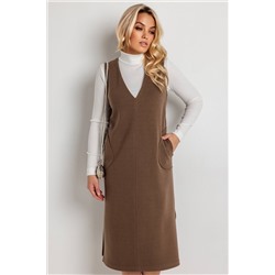 Сарафан женский  6164Н/01/Бежево-коричневый