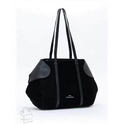 Сумка женская кожаная 2380Y black Polina&Eiterou