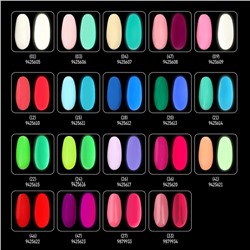Гель лак для ногтей, люминесцентный, трехфазный, 8 мл, LED/UV, розовый (33)