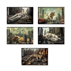 Альбом для рисования 40л "Big City Cats" MIX-PACK 63436 ErichKrause