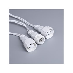 Гирлянда «Нить» 10 м, IP44, УМС, белая нить, 100 LED, свечение белое, 220 В