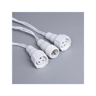 Гирлянда «Нить» 10 м, IP44, УМС, белая нить, 100 LED, свечение белое, 220 В