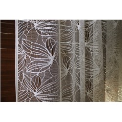 Метраж,
                                                                                        арт.  323620/300, АЖУРНАЯ МАГНОЛИЯ, цвет кремовый, с эффектом ручной вязки.