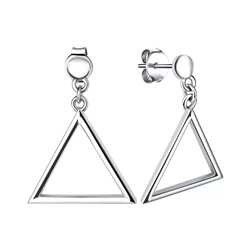 Серьги из серебра без вставки, Л-10071