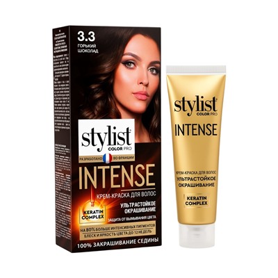 Крем-краска для волос серии STYLIST COLOR PRO INTENSE тон 3.3 Горький шоколад 118 мл