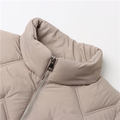 Куртка женская демисезонная на молнии Collorista, серо-бежевая, размер 48