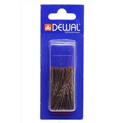 Dewal Шпильки для волос волна SLT45V-3/60, 45 мм, коричневый, 60 шт.