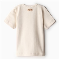 Комплект детский: футболка и шорты MINAKU, рост 62-68 см, молочный