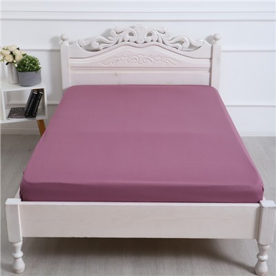 Простыня на резинке 2-спальная «Атра. Клюква в сахаре», 180×200+20, бязь