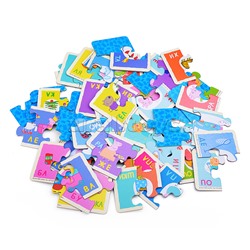 Набор пазлов 60 Читаем по слогам. Свинка Пеппа