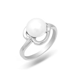 Кольцо из серебра жемчуг, К1534