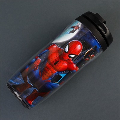 Термостакан детский со вставкой, 350 мл «Супер-мен», Человек-паук