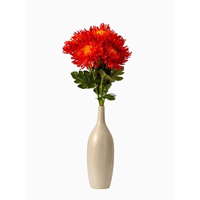 Цветы искусственные «Хризантема леди элит», 67×16 см, оранжевые