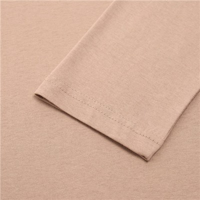 Пижама женская (лонгслив, брюки) MINAKU: Home collection, размер 42, бежевая