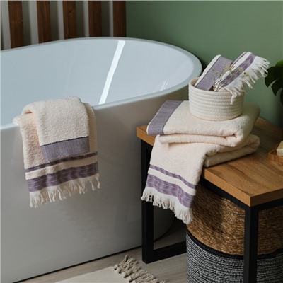 Полотенце махровое Love Life «Бриз» 70×120 см, гранатовый, 100% хл, 500 г/м²