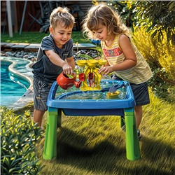 Игрушка Песочница игровая 3в1 color, песок-вода-столик, с аксесс.