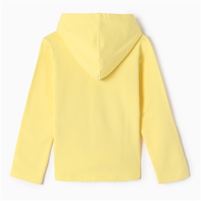 Толстовка для девочки, рост 92 см, жёлтая