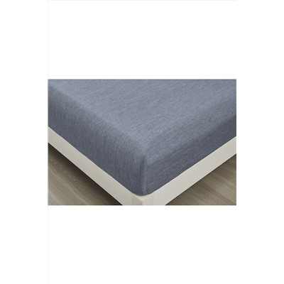 Простыня на резинке Страйп Меланж с высотой борта 25 см НАТАЛИ, 1127598