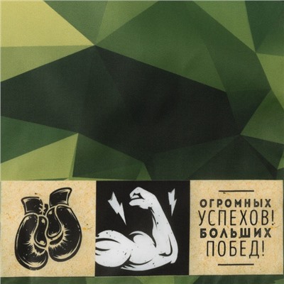 Фартук «100% мужик», 65×80 см,100% п/э, оксфорд 210 г/м²