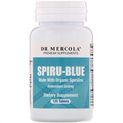 Dr. Mercola, Spiru-Blue, спирулина с антиоксидантным покрытием, 120 таблеток