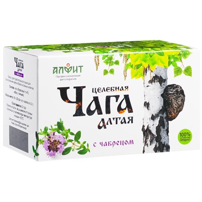 Чага Алтая с чабрецом 20 ф/п.