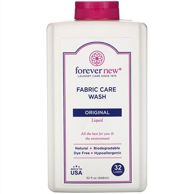 Forever New, Fabric Care Wash, Liquid, Original, 32 fl oz (496 ml)