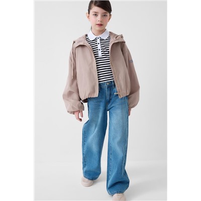 Куртка текстильная с полиуретановым покрытием для девочек (ветровка) PLAYTODAY, 1244408