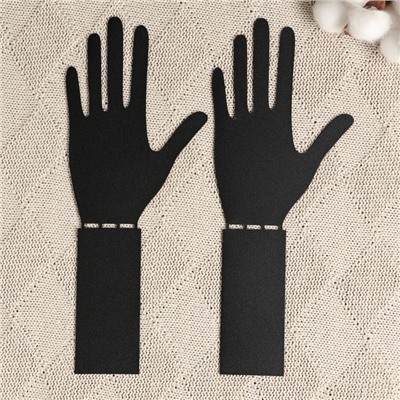 Держатель - подставка для книг «Ладони», набор 2 шт., 15×10×10 см, чёрный