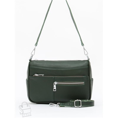 Сумка женская кожаная 2041-9NN d.green Natale Navetta