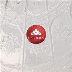 Ваза для фруктов MEY-JI, 36×23 см, стекло, прозрачное