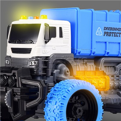 Машина "Эко-транс" 1:16 (свет, звук) в коробке (цвет синий)