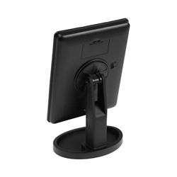 Зеркало KZ-06, подсветка, сенсорная кнопка, 22 диода, 26.5×16×12 см, 4хАА, чёрное