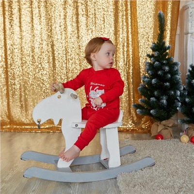 Комбинезон Крошка Я "Winter party", рост 80-86 см, красный