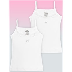 4334-01 Майка для девочки белая (BAYKAR)